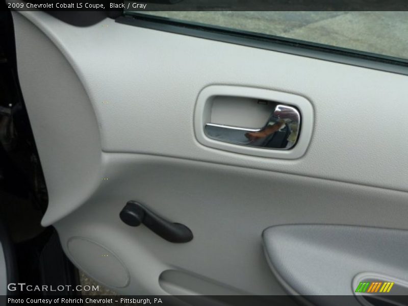 Black / Gray 2009 Chevrolet Cobalt LS Coupe