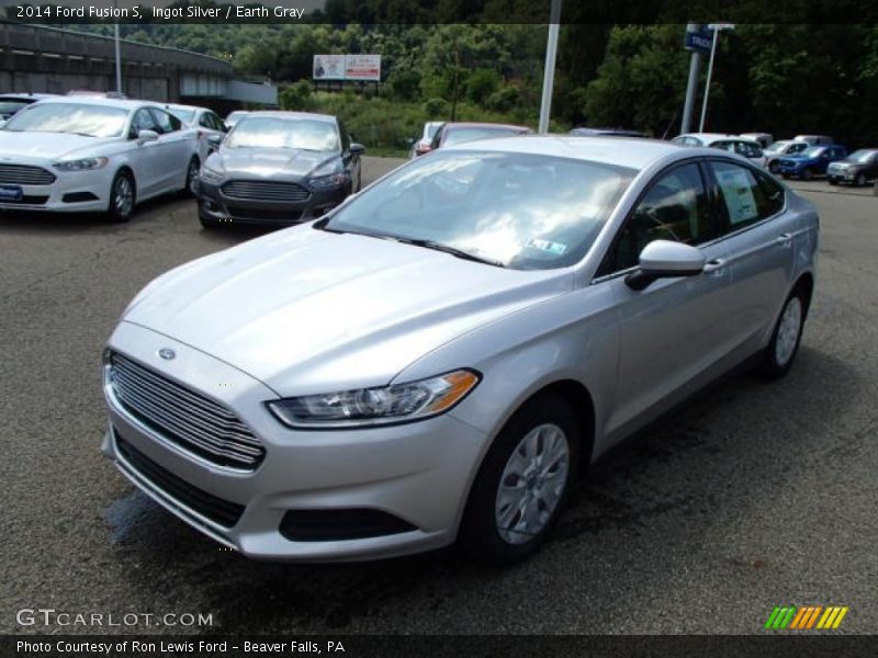 Ingot Silver / Earth Gray 2014 Ford Fusion S