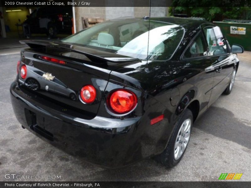 Black / Gray 2009 Chevrolet Cobalt LS Coupe