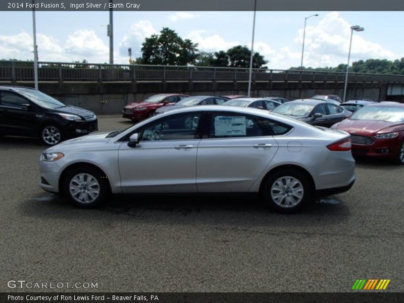 Ingot Silver / Earth Gray 2014 Ford Fusion S