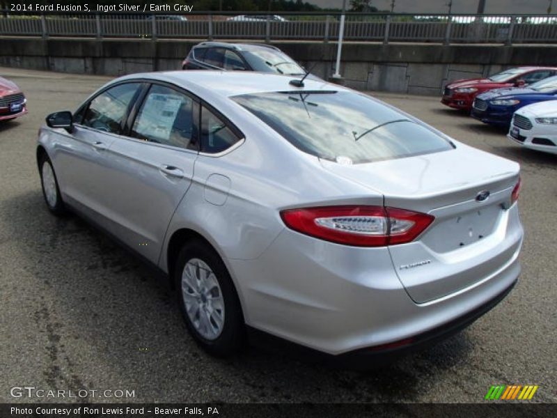 Ingot Silver / Earth Gray 2014 Ford Fusion S