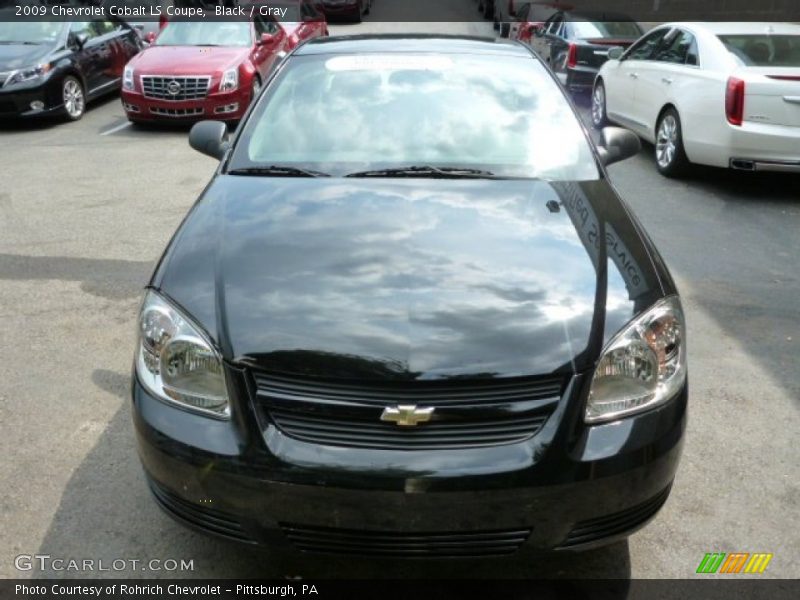 Black / Gray 2009 Chevrolet Cobalt LS Coupe