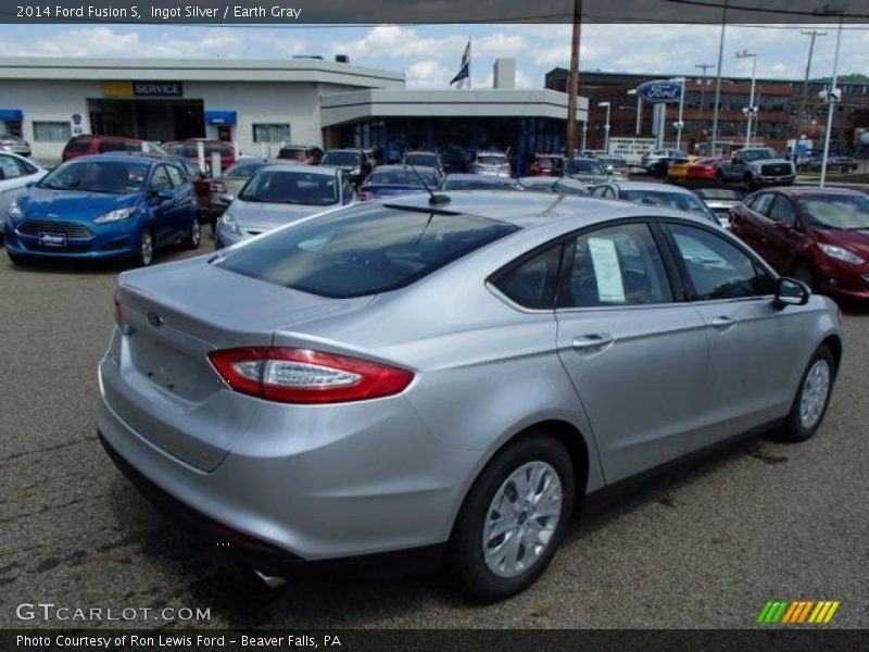 Ingot Silver / Earth Gray 2014 Ford Fusion S