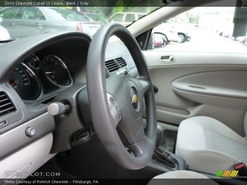 Black / Gray 2009 Chevrolet Cobalt LS Coupe