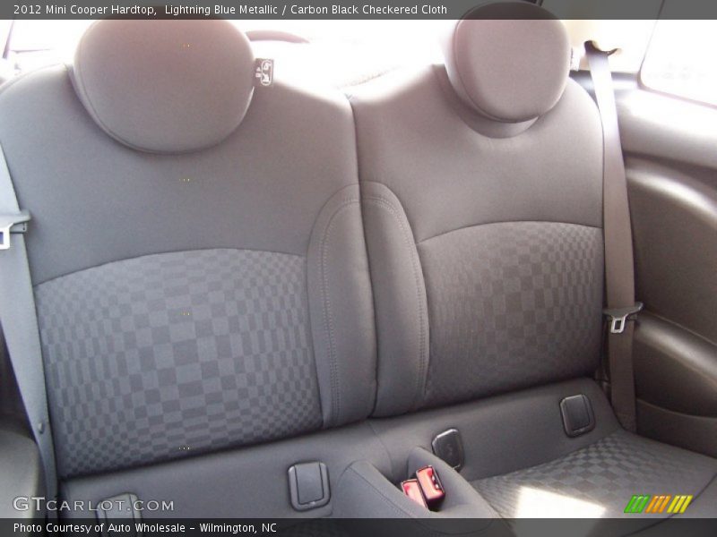Lightning Blue Metallic / Carbon Black Checkered Cloth 2012 Mini Cooper Hardtop