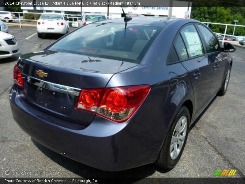 Atlantis Blue Metallic / Jet Black/Medium Titanium 2014 Chevrolet Cruze LS