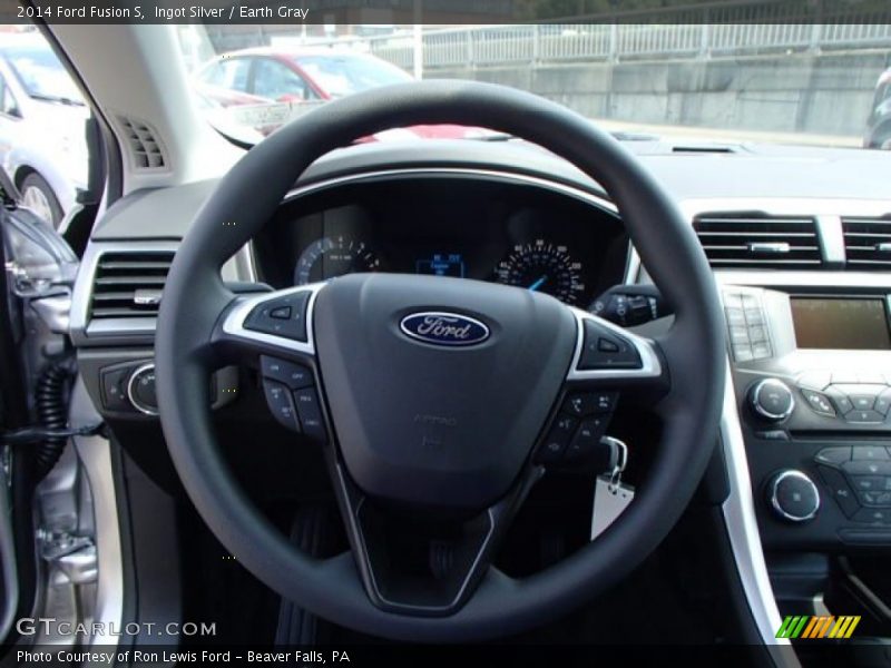 Ingot Silver / Earth Gray 2014 Ford Fusion S