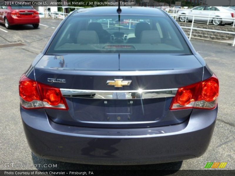 Atlantis Blue Metallic / Jet Black/Medium Titanium 2014 Chevrolet Cruze LS