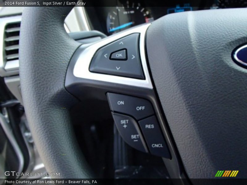Ingot Silver / Earth Gray 2014 Ford Fusion S