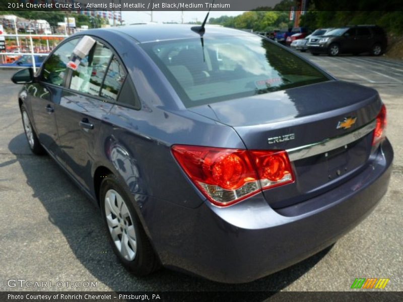Atlantis Blue Metallic / Jet Black/Medium Titanium 2014 Chevrolet Cruze LS