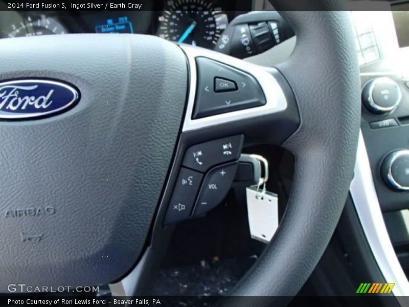 Ingot Silver / Earth Gray 2014 Ford Fusion S