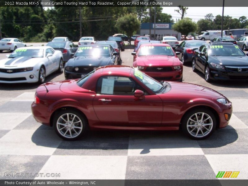 Copper Red Mica / Dune Beige 2012 Mazda MX-5 Miata Grand Touring Hard Top Roadster