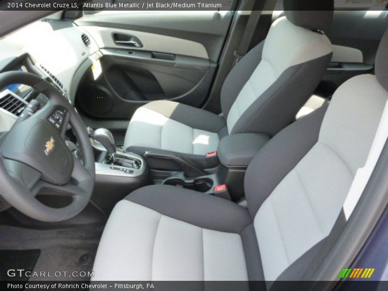 Atlantis Blue Metallic / Jet Black/Medium Titanium 2014 Chevrolet Cruze LS
