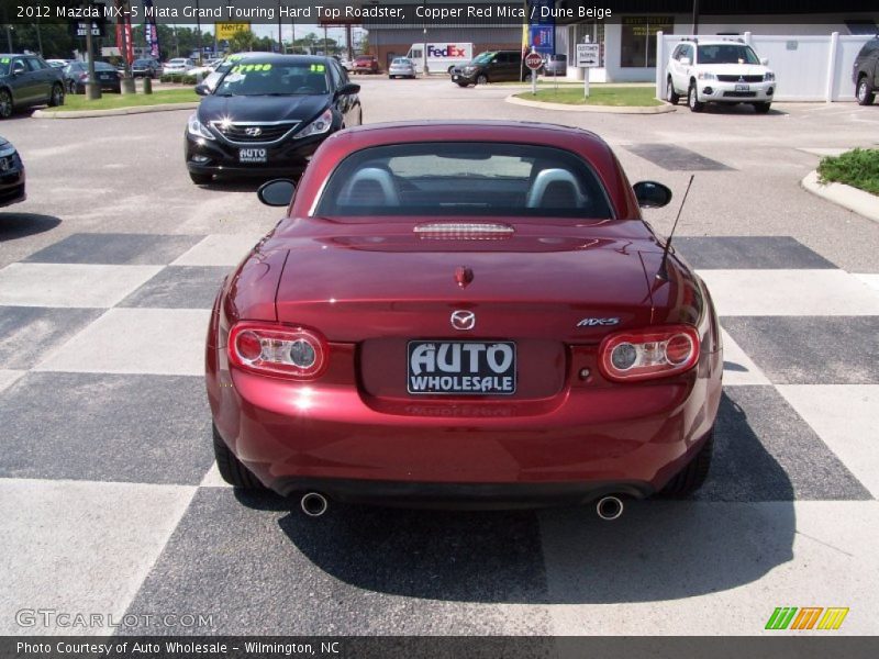 Copper Red Mica / Dune Beige 2012 Mazda MX-5 Miata Grand Touring Hard Top Roadster