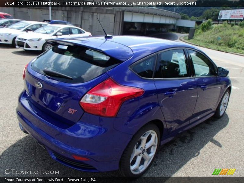 Performance Blue / ST Performance Blue/Charcoal Black Recaro Sport Seats 2014 Ford Focus ST Hatchback