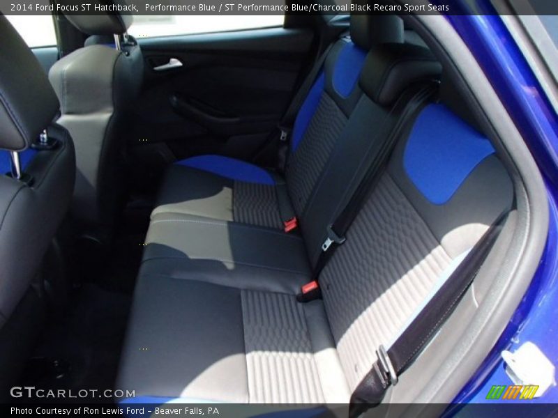 Performance Blue / ST Performance Blue/Charcoal Black Recaro Sport Seats 2014 Ford Focus ST Hatchback