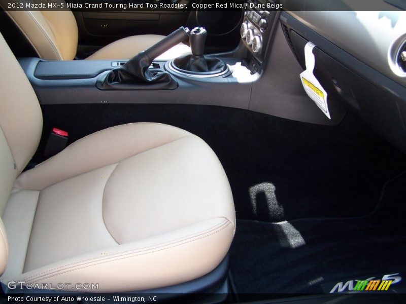 Copper Red Mica / Dune Beige 2012 Mazda MX-5 Miata Grand Touring Hard Top Roadster