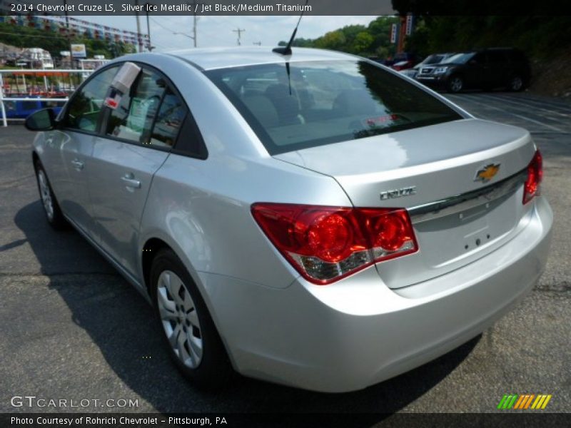 Silver Ice Metallic / Jet Black/Medium Titanium 2014 Chevrolet Cruze LS