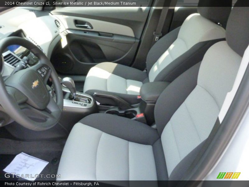 Silver Ice Metallic / Jet Black/Medium Titanium 2014 Chevrolet Cruze LS