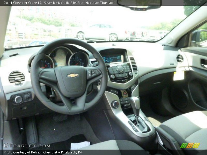Silver Ice Metallic / Jet Black/Medium Titanium 2014 Chevrolet Cruze LS
