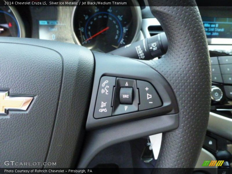 Silver Ice Metallic / Jet Black/Medium Titanium 2014 Chevrolet Cruze LS