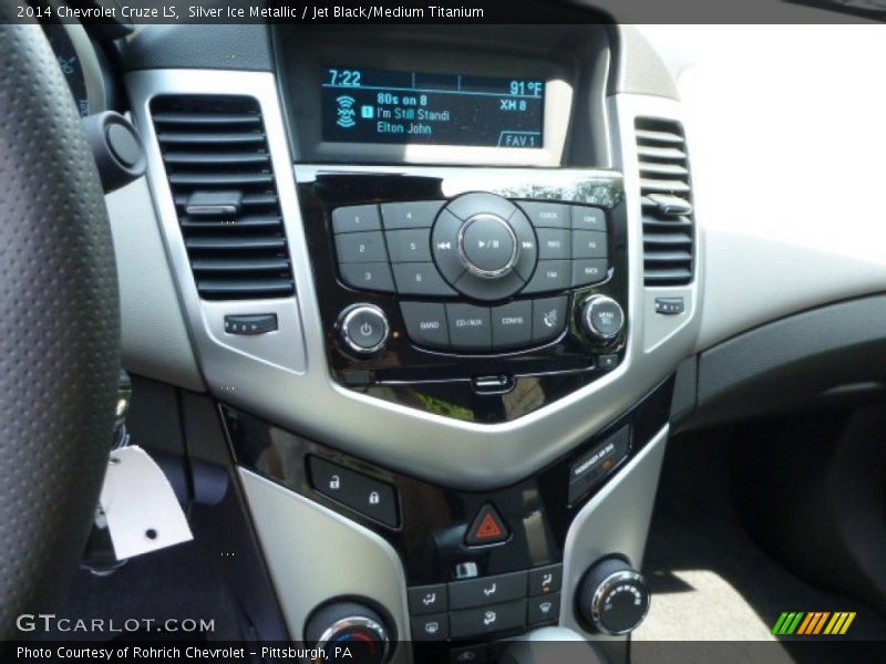 Silver Ice Metallic / Jet Black/Medium Titanium 2014 Chevrolet Cruze LS