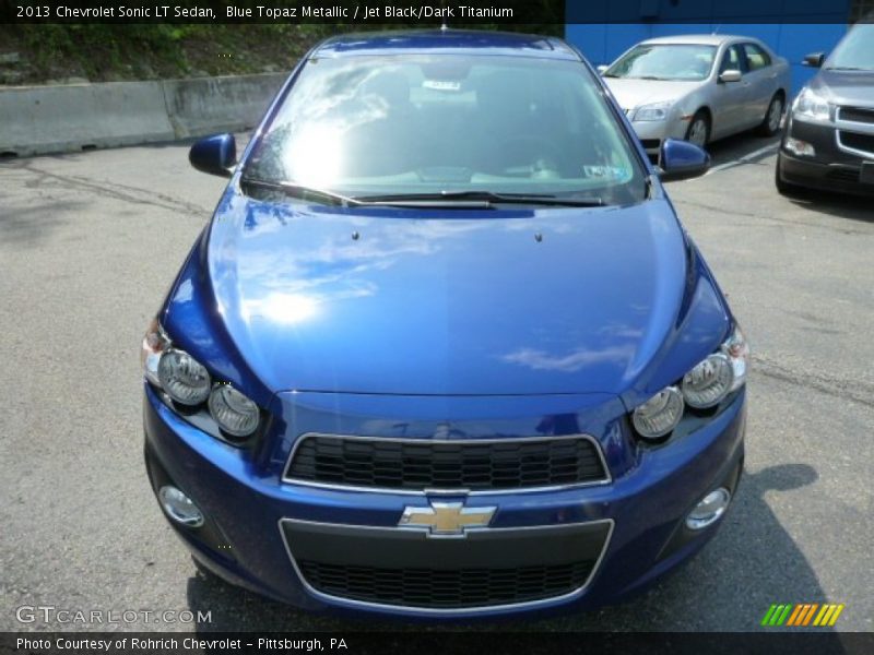 Blue Topaz Metallic / Jet Black/Dark Titanium 2013 Chevrolet Sonic LT Sedan