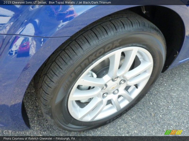 Blue Topaz Metallic / Jet Black/Dark Titanium 2013 Chevrolet Sonic LT Sedan