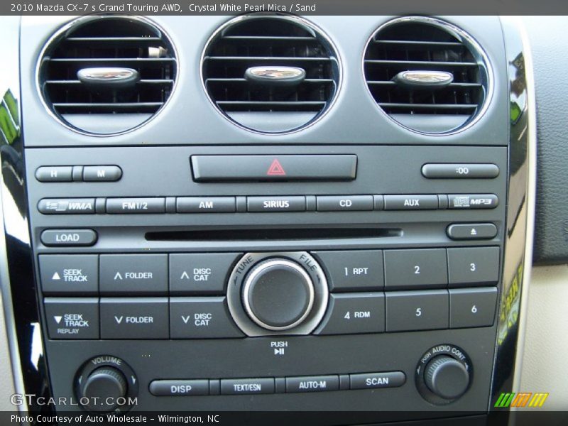 Crystal White Pearl Mica / Sand 2010 Mazda CX-7 s Grand Touring AWD