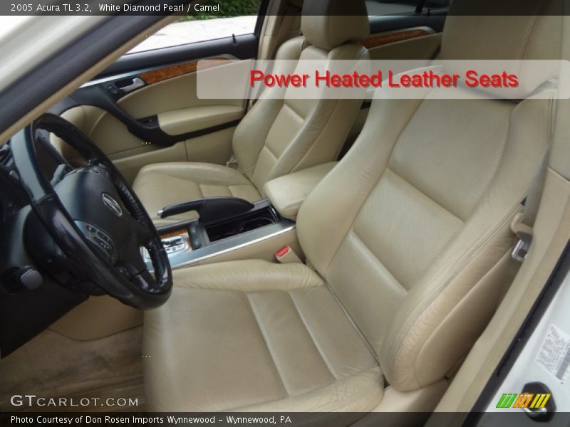 White Diamond Pearl / Camel 2005 Acura TL 3.2