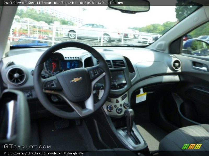 Blue Topaz Metallic / Jet Black/Dark Titanium 2013 Chevrolet Sonic LT Sedan
