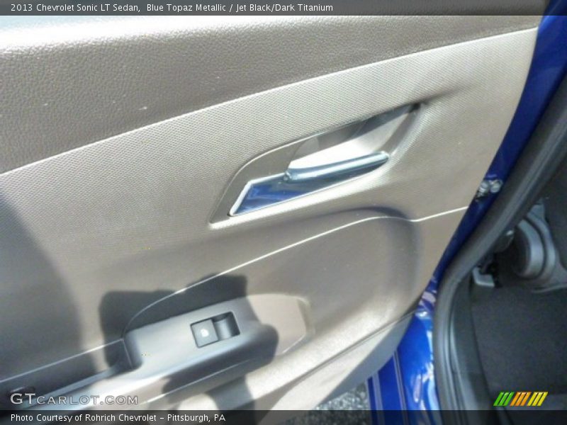Blue Topaz Metallic / Jet Black/Dark Titanium 2013 Chevrolet Sonic LT Sedan