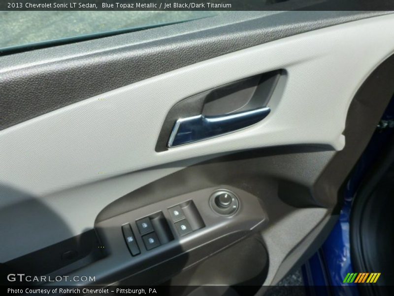 Blue Topaz Metallic / Jet Black/Dark Titanium 2013 Chevrolet Sonic LT Sedan