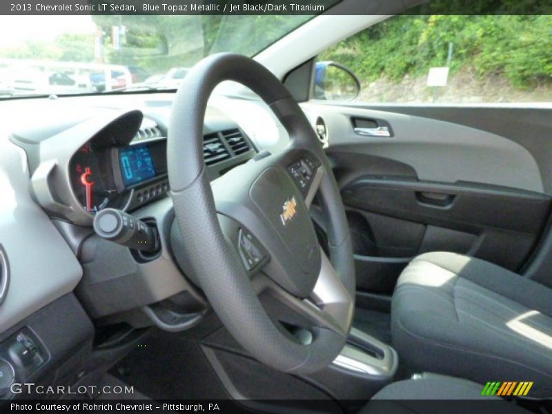 Blue Topaz Metallic / Jet Black/Dark Titanium 2013 Chevrolet Sonic LT Sedan