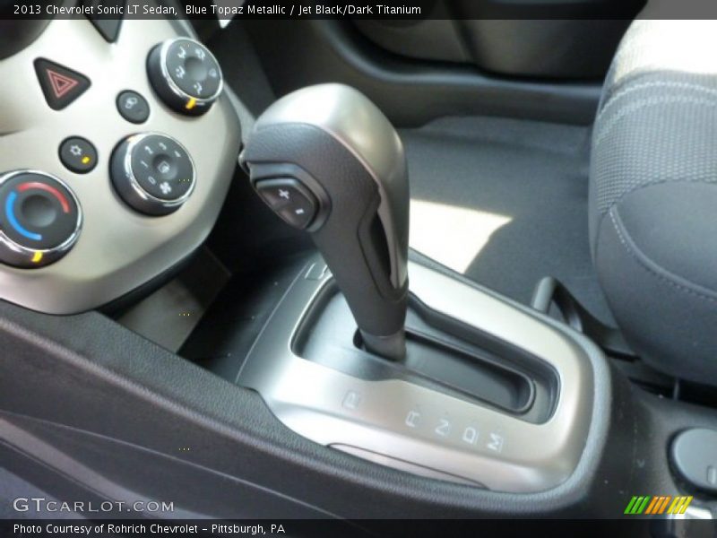 Blue Topaz Metallic / Jet Black/Dark Titanium 2013 Chevrolet Sonic LT Sedan