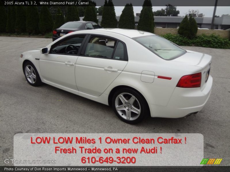 White Diamond Pearl / Camel 2005 Acura TL 3.2