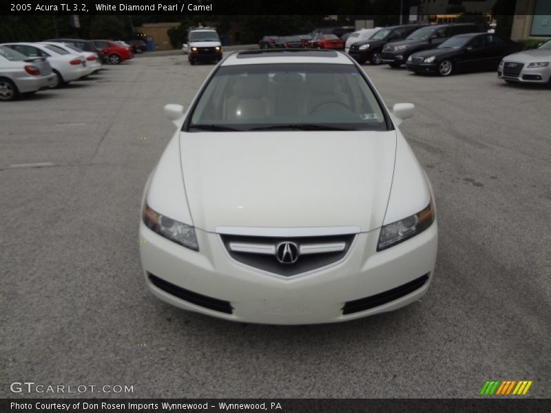 White Diamond Pearl / Camel 2005 Acura TL 3.2