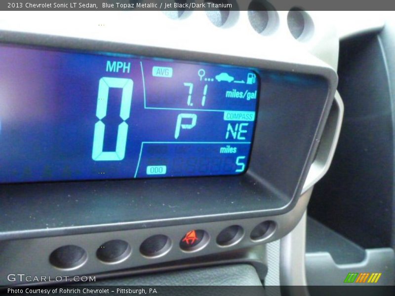 Blue Topaz Metallic / Jet Black/Dark Titanium 2013 Chevrolet Sonic LT Sedan