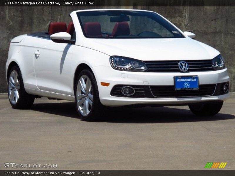 Candy White / Red 2014 Volkswagen Eos Executive