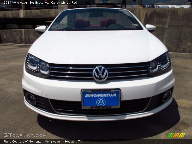 Candy White / Red 2014 Volkswagen Eos Executive