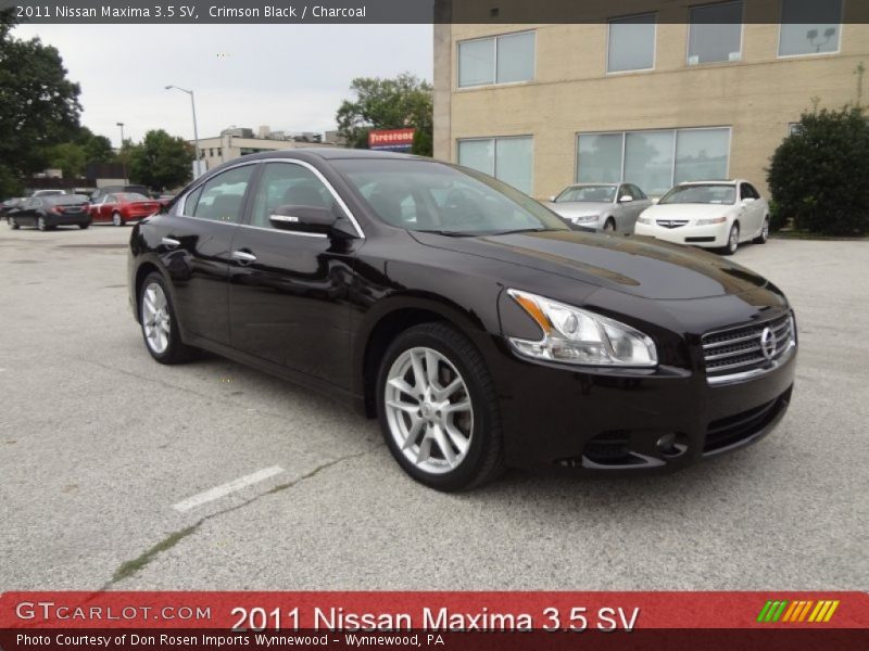 Crimson Black / Charcoal 2011 Nissan Maxima 3.5 SV