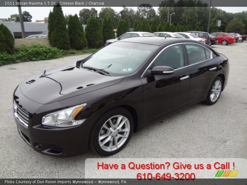 Crimson Black / Charcoal 2011 Nissan Maxima 3.5 SV