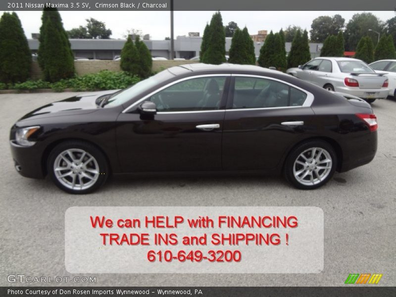 Crimson Black / Charcoal 2011 Nissan Maxima 3.5 SV