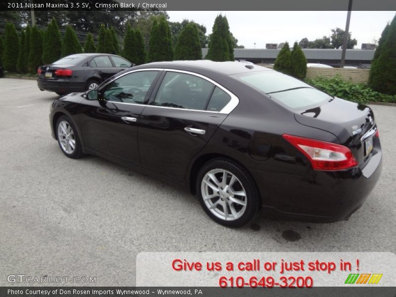 Crimson Black / Charcoal 2011 Nissan Maxima 3.5 SV