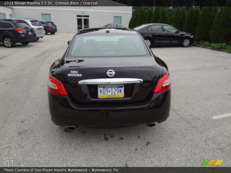 Crimson Black / Charcoal 2011 Nissan Maxima 3.5 SV