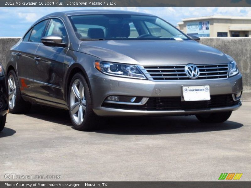 Light Brown Metallic / Black 2013 Volkswagen CC Sport Plus