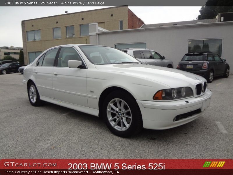 Alpine White / Sand Beige 2003 BMW 5 Series 525i Sedan