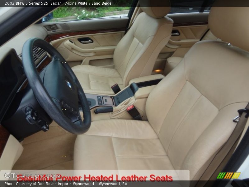 Alpine White / Sand Beige 2003 BMW 5 Series 525i Sedan