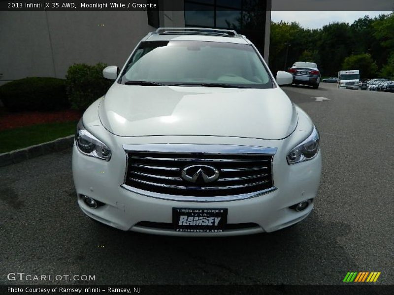 Moonlight White / Graphite 2013 Infiniti JX 35 AWD