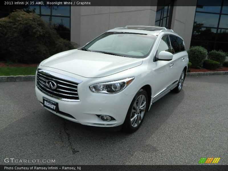 Moonlight White / Graphite 2013 Infiniti JX 35 AWD